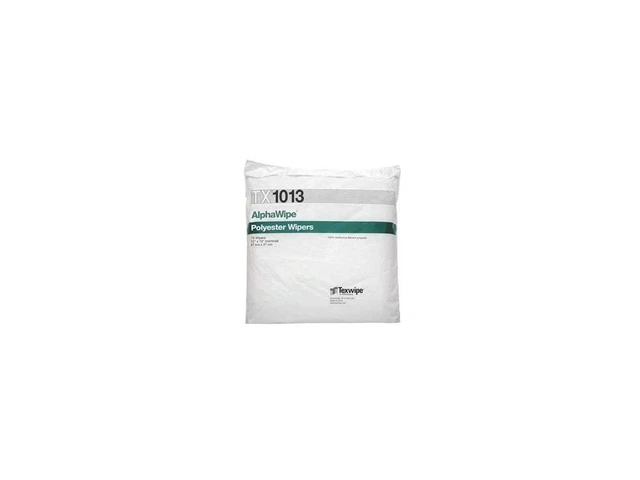 Texwipe TX1013 - AlphaWipe Dry Cleanroom Wipers, Non-Sterile, 12' x 12', 75 Wipe