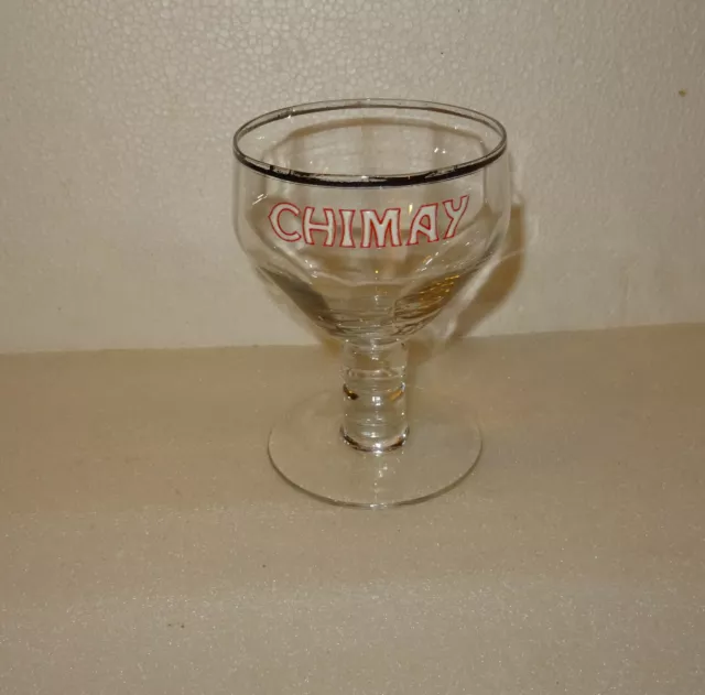 N°6 Verre Emaille Biere Trappiste Abbaye Chimay Belgique
