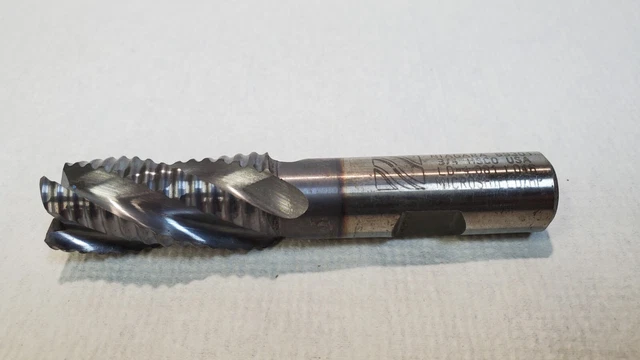 thumbnail image 2 of 5-Pack 7/16" Solid Carbide End Mills - 4 Flute, AlTiN Coated, 30° Helix, 1" Cut Length 2 of 4