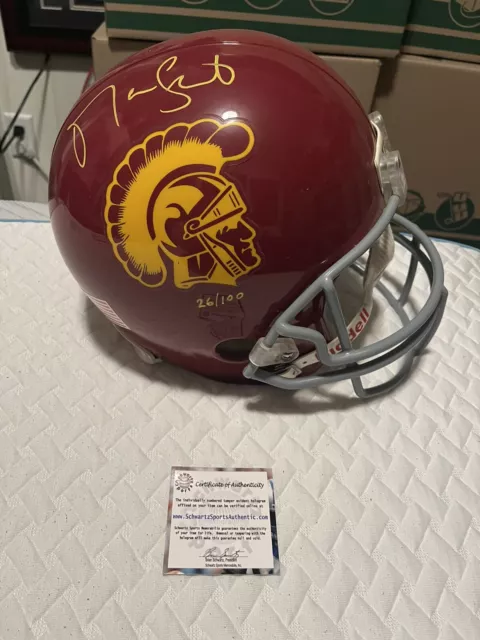 🏈Matt Leinart🏈Signed🏈Trojans🤩Full Size🤩New Replica🌟Helmet Hologram