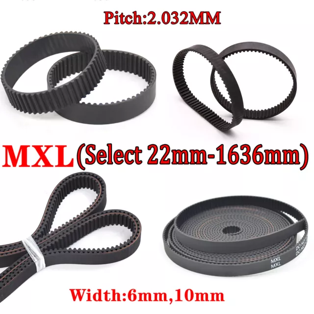 Timing Belt  MXL-Drive Belt  Synchronous Belt Belts Closed Timing Belt Width 6mm