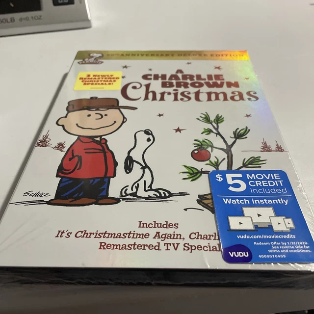 PEANUTS A CHARLIE Brown Christmas DVD 50th Anniversary Deluxe Edition