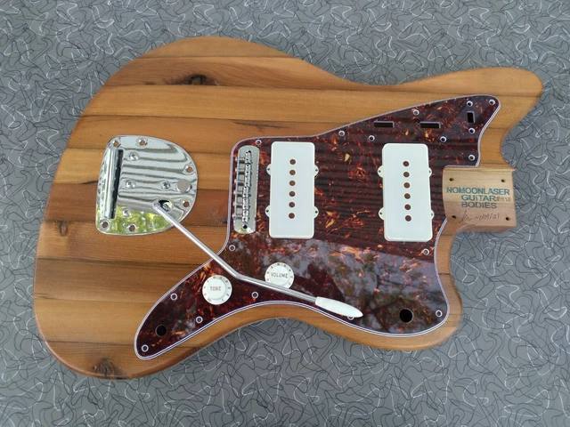 GUITAR BODY JAZZMASTER Style Nitro Finish Reclaimed Barncaster Cedar Nomoonlaser 91.71 PicClick