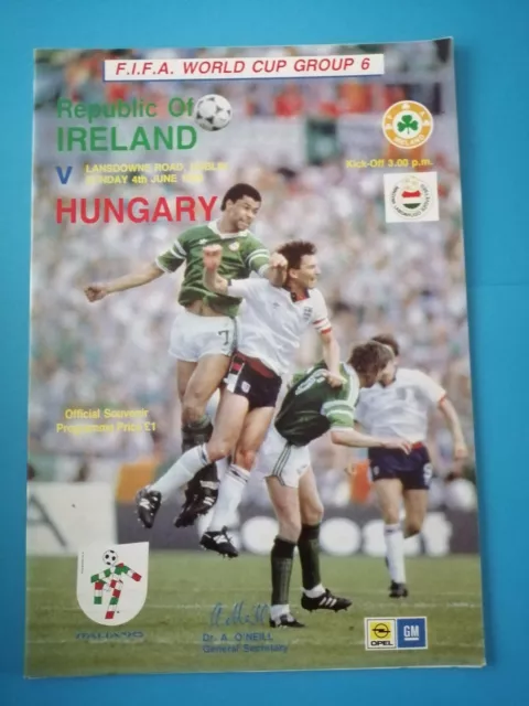 1989 Republic of Ireland v Hungary