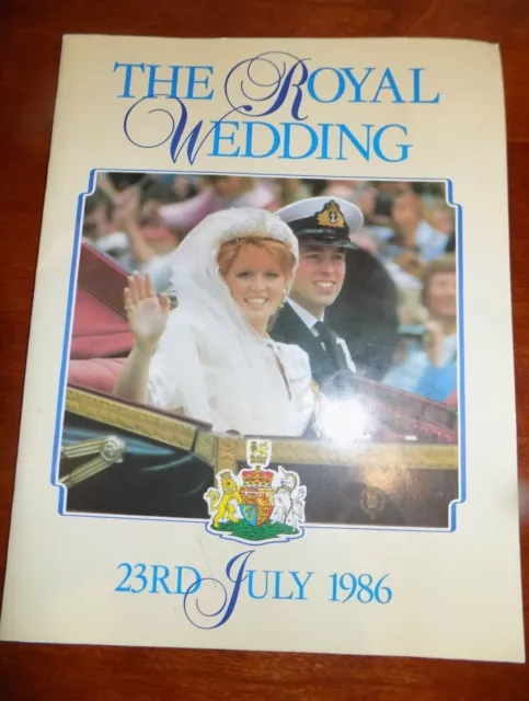 The Royal Wedding 23Rd July 1986   Paper   Back