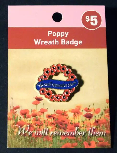 Poppy shop wreath brooch