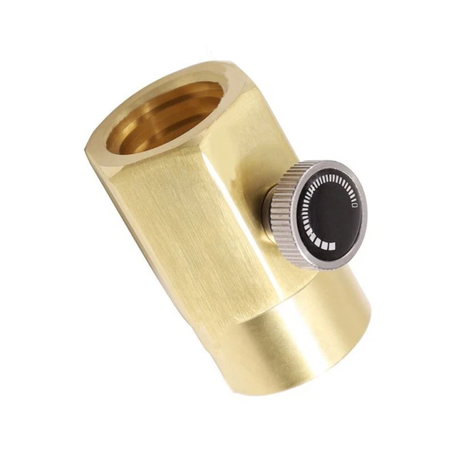 Adaptateur ON/OFF 2 Ports Avec Jauge Pour Paintball - Remplissage CO2 Et Télécommande ASA