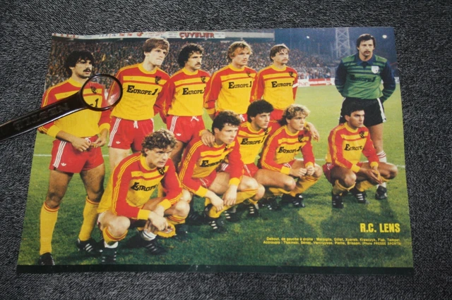 Poste/Page Affiche Équipe RC LENS Saison 1979/80 - Original - France