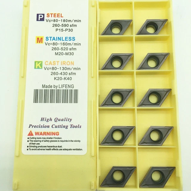 Speed Up Your Trimming with 10Pcs DCMT11T304 LF6018 Carbide Turning Inserts