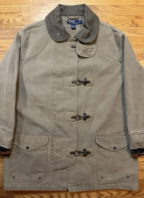 RRL Ralph Lauren × Ralph Lauren Rare RRL Vintage Double RL Indigo Fireman Coat | Grailed