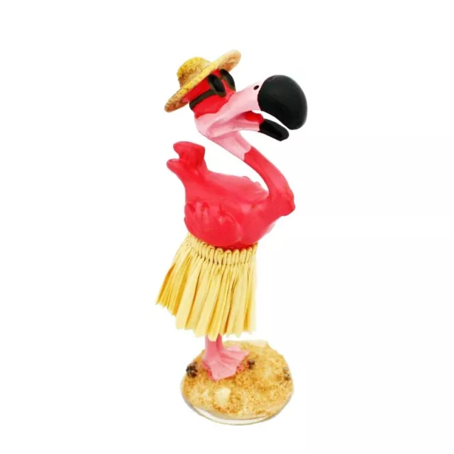 Hawaii miniature Dashboard Hula Doll - Flamingo