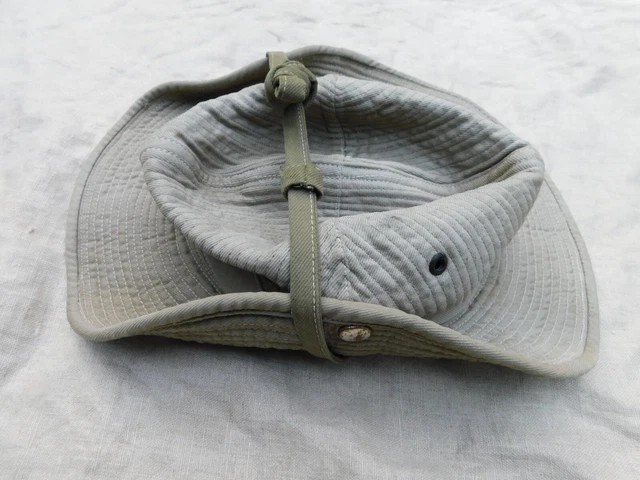 Chapeau De Brousse Australien UPF 50+ - Coton Unisexe Avec Large Bord Et Mentonnière - Taille M Et L