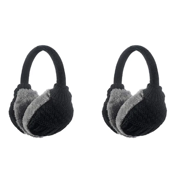 Set 2 Warm Earmuffs Women Pearlescent Artificial Child