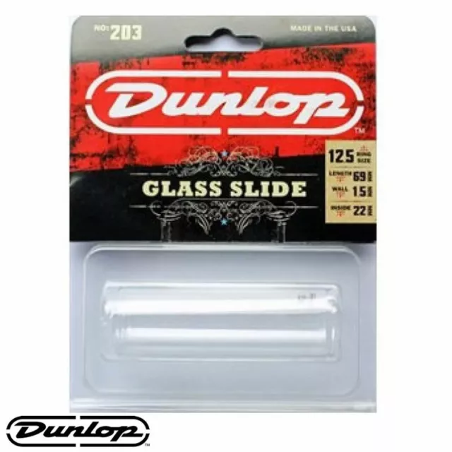 Dunlop J203 Glass Slide Regular Wall Large Size for Guitar