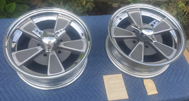 SUPER RARE NOS 60s Hollywood Barela Mags 15x5 1/2" GM 4 3/4" 1955 Chevy Corvette