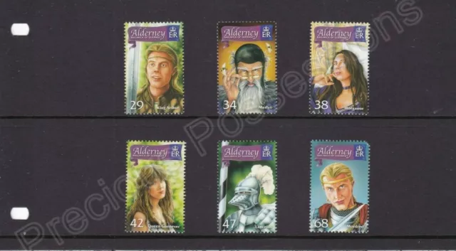 Alderney Mnh 2006 The Once & Future King Stamp Set Sg A267-A272