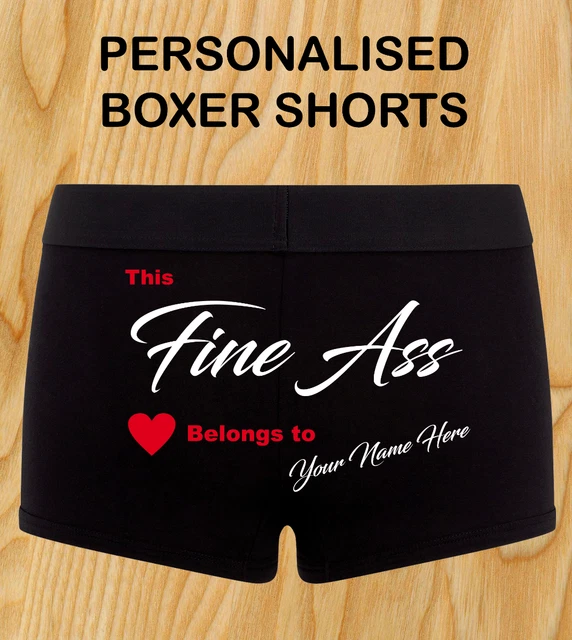 REGALO DI NATALE Boxer Short NOME PERSONALIZZATO Fine Asso Novità Marito Papà Uomo