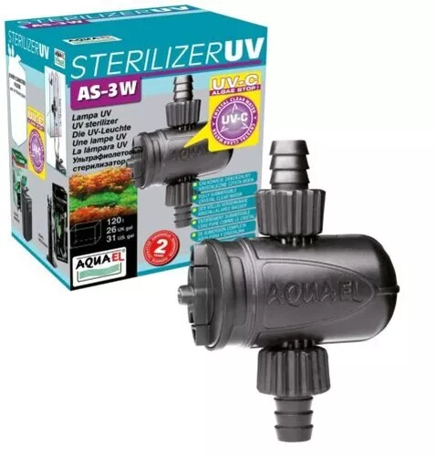 UV Comme 3W Aquael Stérilisateur Clarificateur Lampe Germicide Aquarium Tarta