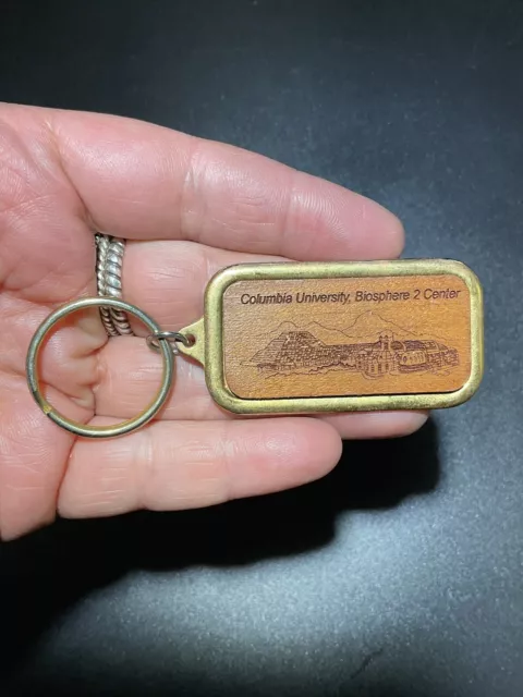 Columbia University Biosphere 2 Center Keychain Wooden Unique Collectible