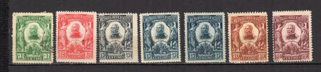 Haïti 1904 président Pierre Nord Alexis 7 timbres /TE3614