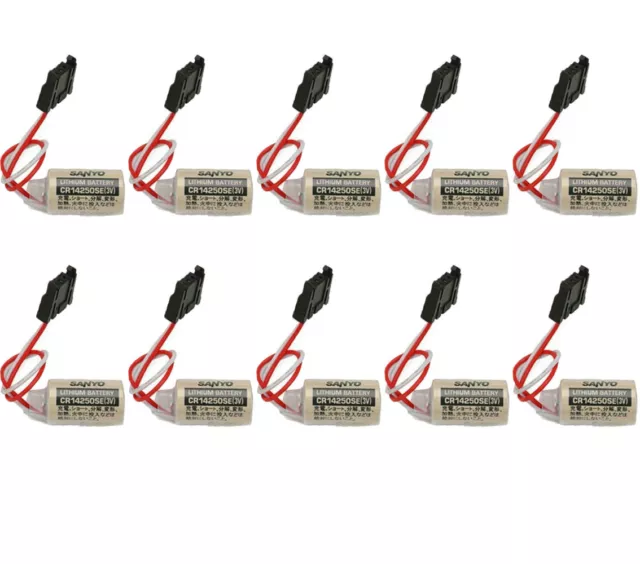 10pcs FDK CR14250SE 1/2AA 3V PLC Battery 1747-BA 1800mAh Backup Power Supply NEW