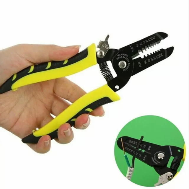 New Automatic Cable Wire Stripper Crimper Crimping Tool Adjustable Plier Cutter