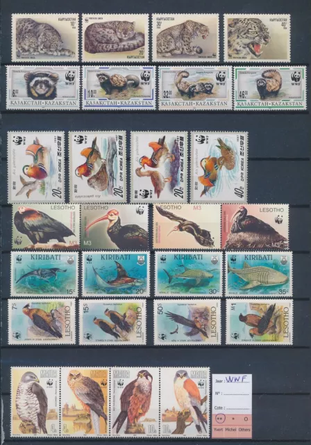 MA04322 World WWF animals fauna flora birds fine lot MNH