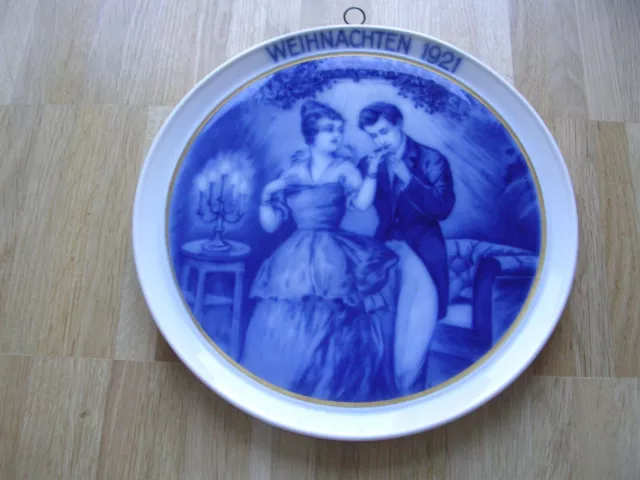 Fraureuth Weihnachtsteller Christmas Plate Am Heiligabend At Christmas Eve 1921