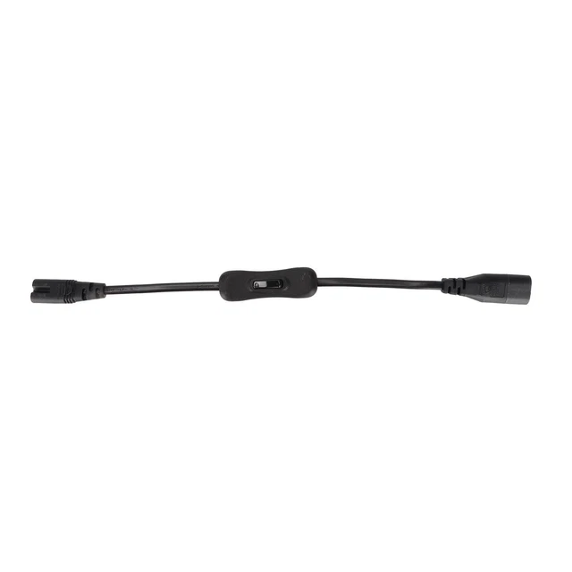 IEC320 C8 To IEC320 C7 Cable Extension With Switch Feed-Through Cable For