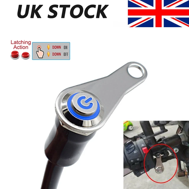 MOTORCYCLE HANDLEBAR SWITCH Button ON-OFF Headlight Fog Light ...