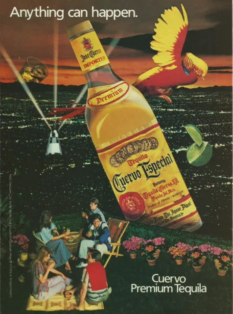 1983 Jose Cuervo Tequila "Anything Can Happen" vintage Print Ad Advertisement