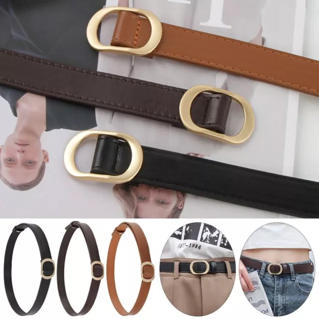 Versatile Non-Porous Buckle Waistband Luxury Design Trouser Dress Belts