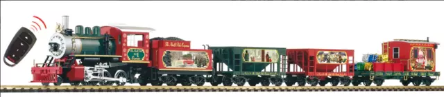 PIKO #38123 Christmas Freight R/C Starter Set w/Analog Sound & Smoke G Scale