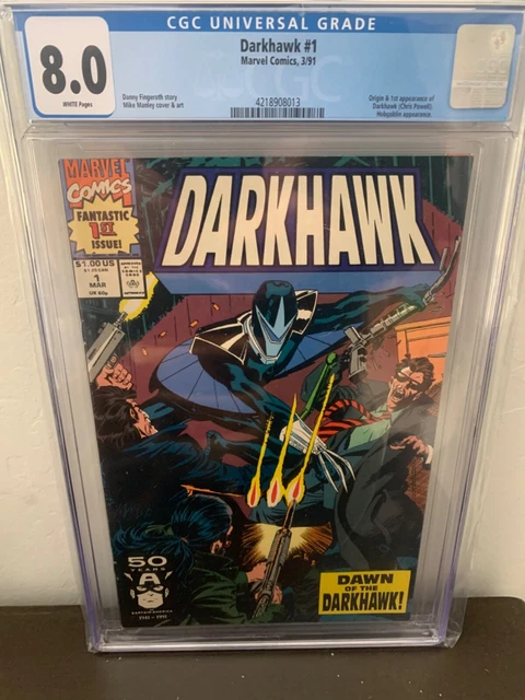 Darkhawk #1 KEY—CGC 8.0! 1st Full Appearance of Darkhawk Marvel Key New Slab!