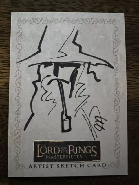 TOPPS  Lord of the Rings Sketch Card Masterpieces II - RYAN WATERHOUSE GANDALF