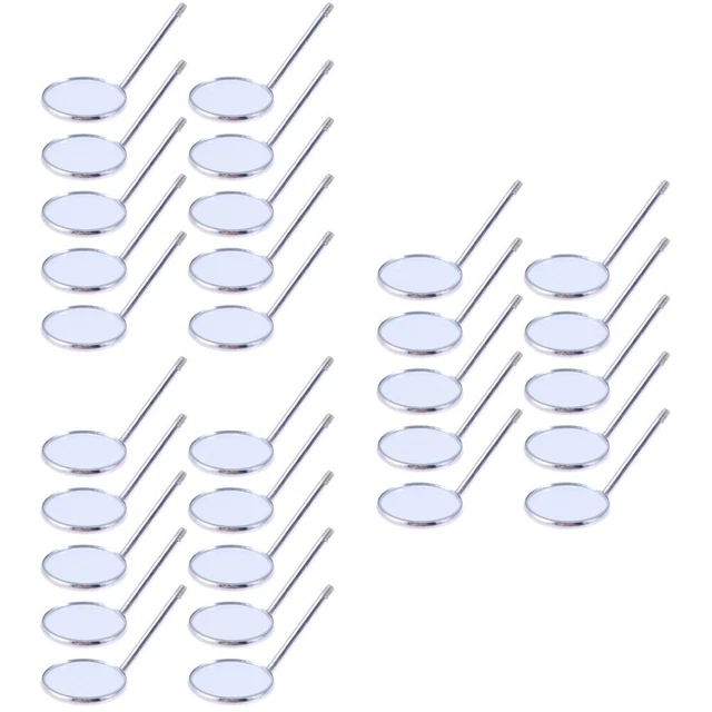 30 pcs Teeth Cleaning Inspection Tool Telescoping Mirror