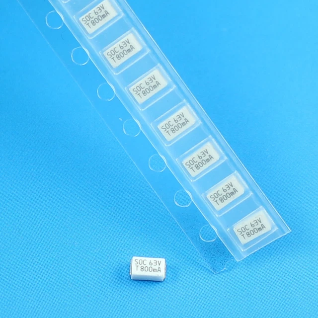 5Pcs SOC SMD SMT Slow Blow 1206 0.8A 800mA T0.8A 63V Fuse