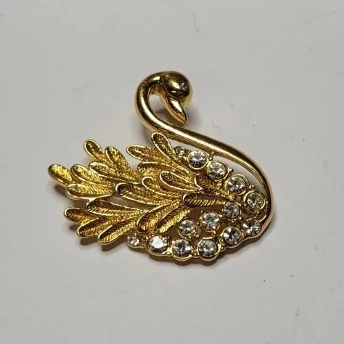 Broche Fantaisie Vintage – Métal Doré, élégant Et Rétro (Bon état D'occasion)