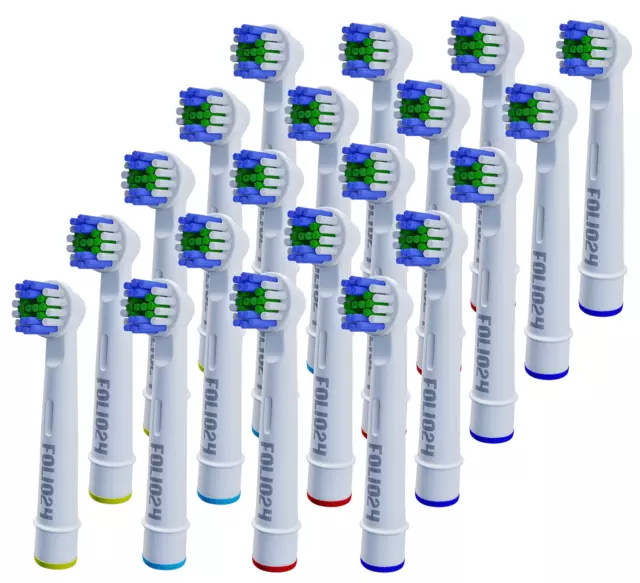 20 x spazzole compatibili per inserti Oral-B Precision Clean