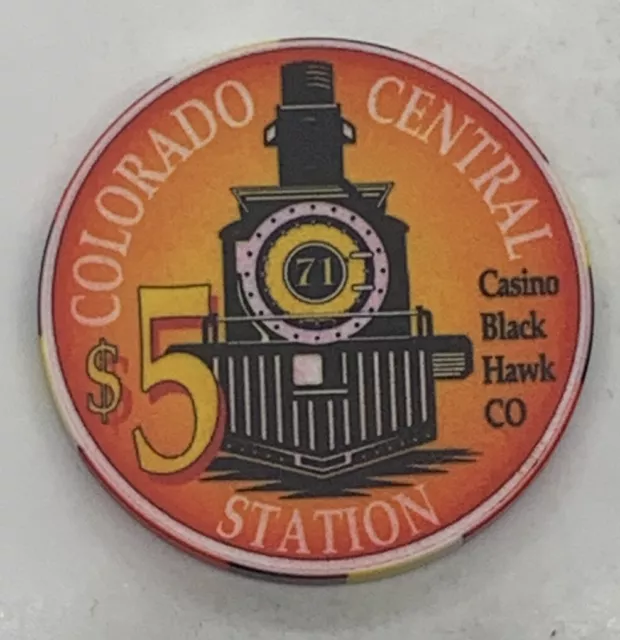 Colorado Central Station Casino $1 Chip Black Hawk CO Chinese Lantern 1997 2