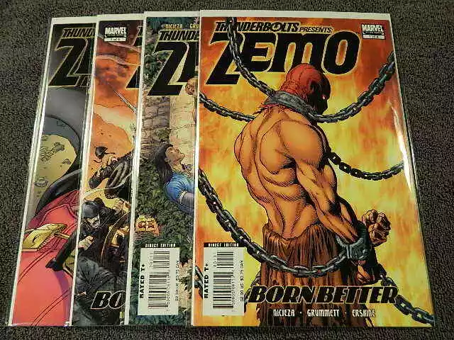 2007 MARVEL Comics THUNDERBOLTS Presents ZEMO Born Better #1-4 Complete - NM/MT