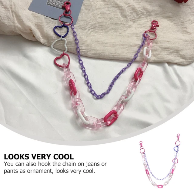 Catena Portafoglio Da 53 Cm - Gancio Girevole Per Pantaloni, Stile Hip Hop E Punk - Foto 9