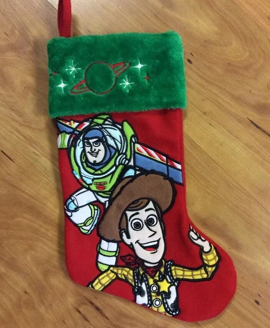TOY STORY DISNEY Original Buzz Light Year & Woody Christmas Stocking 19