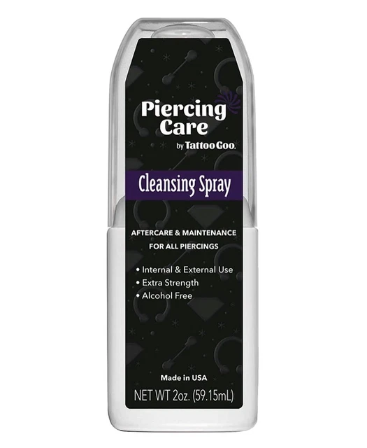 Piercing Cleansing Spray Healing Medical Grade Antibacterial and Antimicrobial