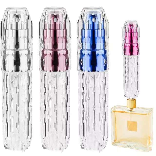 Perfume  Atomiser Refillable Bottle 5ml Handbag Portable Diamond Shape Travel