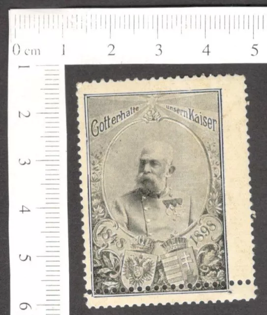 Austria 1898 Póster Estampilla Emperador Francisco José I perfecto error MH