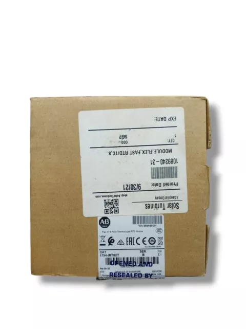 Allen-Bradley 1794-IRT8XT Flex XT 8 Point Thermocouple RTD Module Factory Sealed