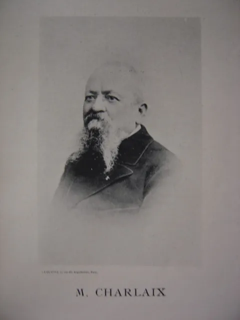 Portrait Phototypie de Félix CHARLAIX Ingénieur né à Laffray Isère