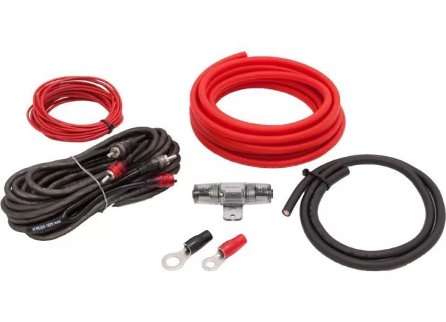 Sistema de Audio Z-Pcsc 20 Ofc Juego Cables 20mm ² Kit Conexión Amplificador