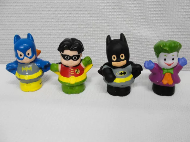 Fisher Price Little People Lot DC Friends Super Heroes Batman Robin Joker